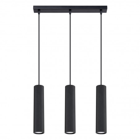 Lampa wisząca KARBON 3L czarny SL.1575 Sollux