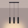 Lampa wisząca KARBON 3L czarny SL.1575 Sollux
