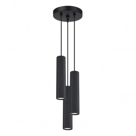 Lampa wisząca KARBON 3P czarny SL.1576 Sollux