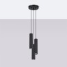 Lampa wisząca KARBON 3P czarny SL.1576 Sollux