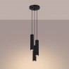 Lampa wisząca KARBON 3P czarny SL.1576 Sollux