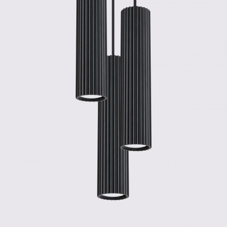 Lampa wisząca KARBON 3P czarny SL.1576 Sollux