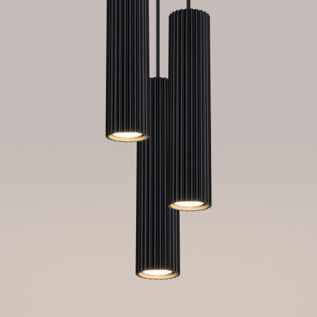 Lampa wisząca KARBON 3P czarny SL.1576 Sollux