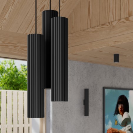 Plafon KARBON 6L czarny SL.1585 Sollux