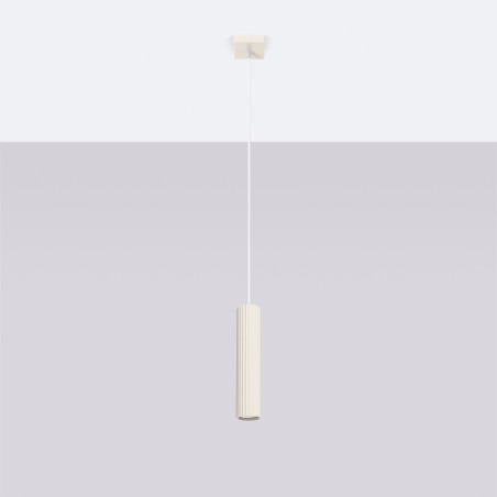 Lampa wisząca KARBON 1 beżowy SL.1592 Sollux