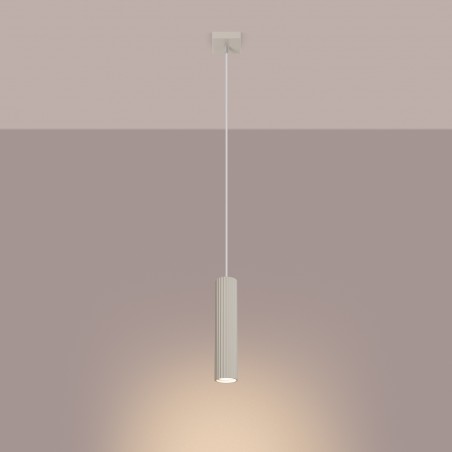 Lampa wisząca KARBON 1 beżowy SL.1592 Sollux