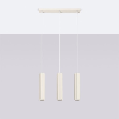 Lampa wisząca KARBON 3L beżowy SL.1594 Sollux