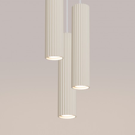 Lampa wisząca KARBON 3P beżowy SL.1595 Sollux