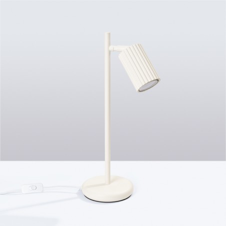 Lampa biurkowa KARBON beżowa SL.1605 Sollux
