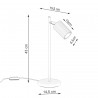 Lampa biurkowa KARBON beżowa SL.1605 Sollux