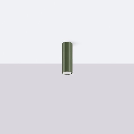 Plafon KARBON 20 zielony oliwkowy SL.1607 Sollux