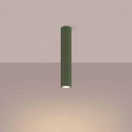 Plafon KARBON 40 zielony oliwkowy SL.1609 Sollux