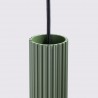 Lampa wisząca KARBON 1 zielony oliwkowy SL.1611 Sollux