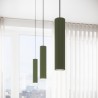 Lampa wisząca KARBON 1 zielony oliwkowy SL.1611 Sollux
