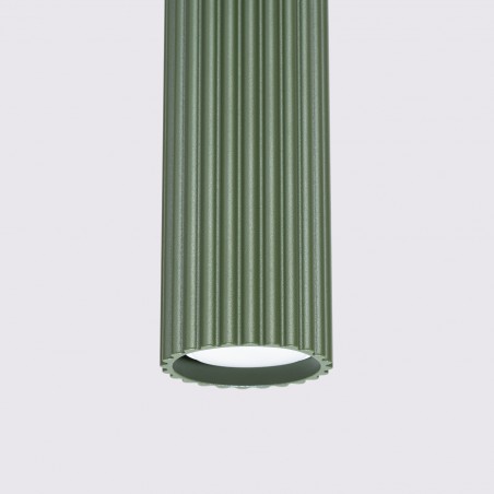 Lampa wisząca KARBON 3L zielona oliwka SL.1613 Sollux