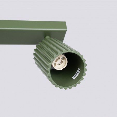 Plafon KARBON 2 zielony oliwkowy SL.1618 Sollux