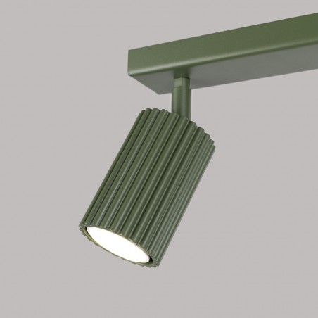 Plafon KARBON 2 zielony oliwkowy SL.1618 Sollux