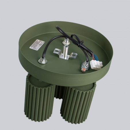 Plafon KARBON 3P zielony oliwkowy SL.1620 Sollux