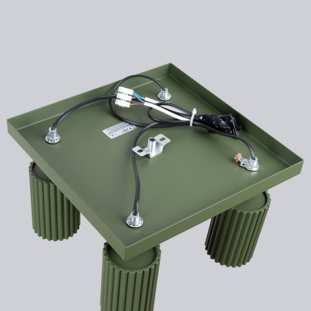 Plafon KARBON 4 zielony oliwkowy SL.1621 Sollux