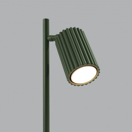 Lampa biurkowa KARBON zielona oliwka SL.1624 Sollux