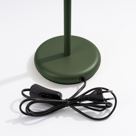 Lampa biurkowa KARBON zielona oliwka SL.1624 Sollux