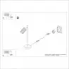 Lampa biurkowa KARBON zielona oliwka SL.1624 Sollux