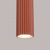 Lampa wisząca KARBON 3L ochra czerwona SL.1632 Sollux