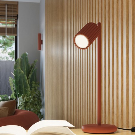 Lampa wisząca KARBON 3P ochra czerwona SL.1633 Sollux