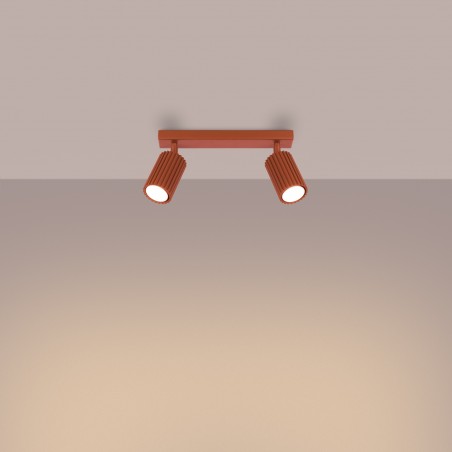 Plafon KARBON 2 ochra czerwona SL.1637 Sollux