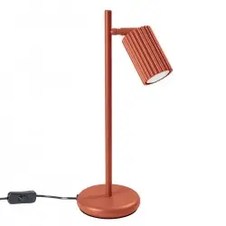 Lampa biurkowa KARBON ochra czerwona SL.1643 Sollux