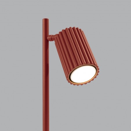 Lampa biurkowa KARBON ochra czerwona SL.1643 Sollux