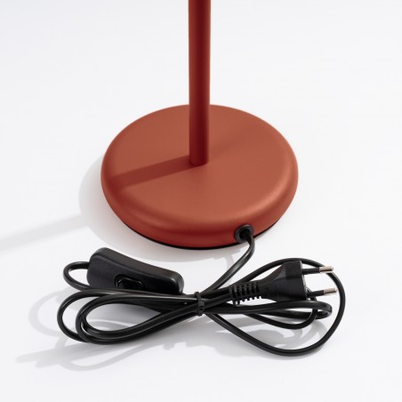Lampa biurkowa KARBON ochra czerwona SL.1643 Sollux