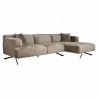 NOWOŚĆ S5139 TAUPE CHENILLE RICHMOND sofa narożna DONOVAN R brązowa  King Home