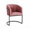 NOWOŚĆ S4542 BLUSH VELVET RICHMOND krzesło CHIARA różowe  King Home