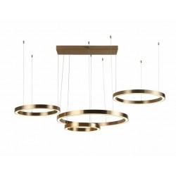 NOWOŚĆ -HL-0171 RICHMOND lampa wisząca LILOU              szczotkowane złoto  King Home