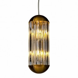 NOWOŚĆ -HL-0164 RICHMOND lampa wisząca SILA brązowa  King Home