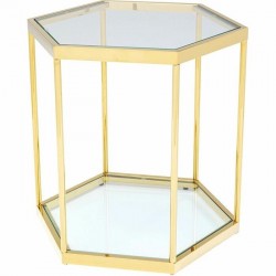 NOWOŚĆ 85029 KARE stolik COMB GOLD 55 złoty  King Home