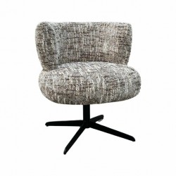 NOWOŚĆ S4779 BROWN OMARA RICHMOND krzesło obrotowe ALEXIS brązowe  King Home