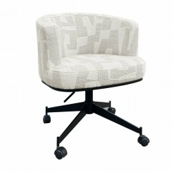 NOWOŚĆ S4758 BEIGE GRAFFIC RICHMOND krzesło obrotowe ROCHENNE        GRAFFIC  King Home