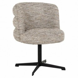 NOWOŚĆ S4605 BEIGE COCO RICHMOND krzesło obrotowe CHADWICK COCO   beżowe  King Home