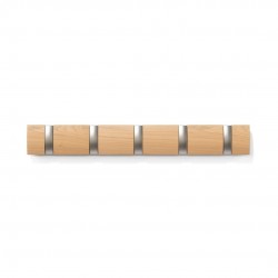 NOWOŚĆ 318850-390 UMBRA wieszak na ubrania FLIP 5 naturalny  King Home