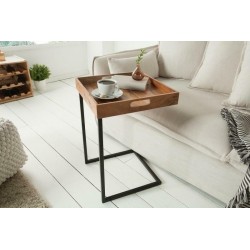 NOWOŚĆ 39518/39515 INVICTA stolik CHIANO 40 cm akacja  King Home