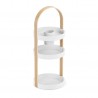 NOWOŚĆ 1015098-668 UMBRA organizer na kosmetyki BELLWOOD biały naturalny  King Home