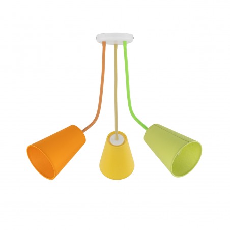 NOWOŚĆ 2106WIRE COLOUR LAMPA SUFITOWA 3 Tk Lighting