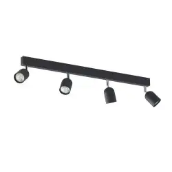 NOWOŚĆ 1009TOP BLACK LAMPA SUFITOWA 4 PŁ Tk Lighting