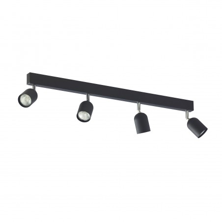 NOWOŚĆ 1009TOP BLACK LAMPA SUFITOWA 4 PŁ Tk Lighting