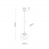 NOWOŚĆ 5823VIBE TRANSPARENT LAMPA WISZĄCA 1 200 Tk Lighting