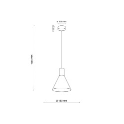 NOWOŚĆ 1811JUMP LAMPA WISZĄCA S 1 Tk Lighting