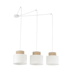 NOWOŚĆ 2345DUO WHITE JUTA LAMPA WISZACA 3 Tk Lighting
