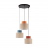 NOWOŚĆ 2759DUO JUTA MIX LAMPA WISZACA 3 KOŁO Tk Lighting